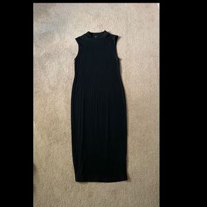 Black Midi Body Con Dress